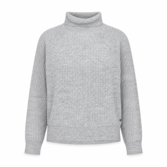 Replay Womens Grey Roll Neck Chunky Knit Jumper Size M