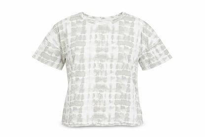 Anne Klein Women's Grey Tie Dye Rayon Short Sleeve T-Shirt Size S