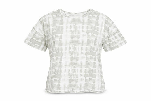 Anne Klein Women's Grey Tie Dye Rayon Short Sleeve T-Shirt Size S