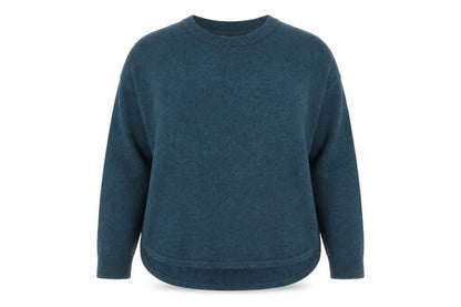 FatFace Women's Blue Cotton Knit Crew Neck Jumper Size 18