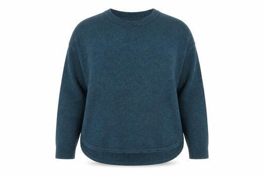 FatFace Women's Blue Cotton Knit Crew Neck Jumper Size 18