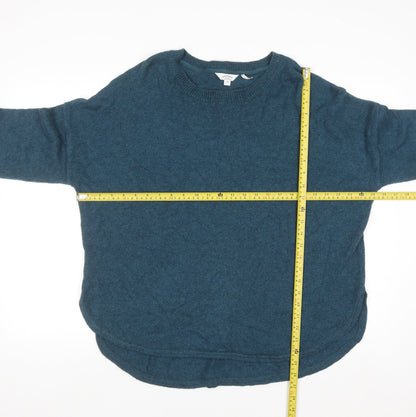 FatFace Women's Blue Cotton Knit Crew Neck Jumper Size 18