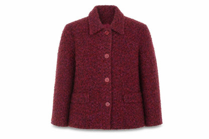 Charles Gray Women’s Red Wool Tweed Blazer Jacket Size 12
