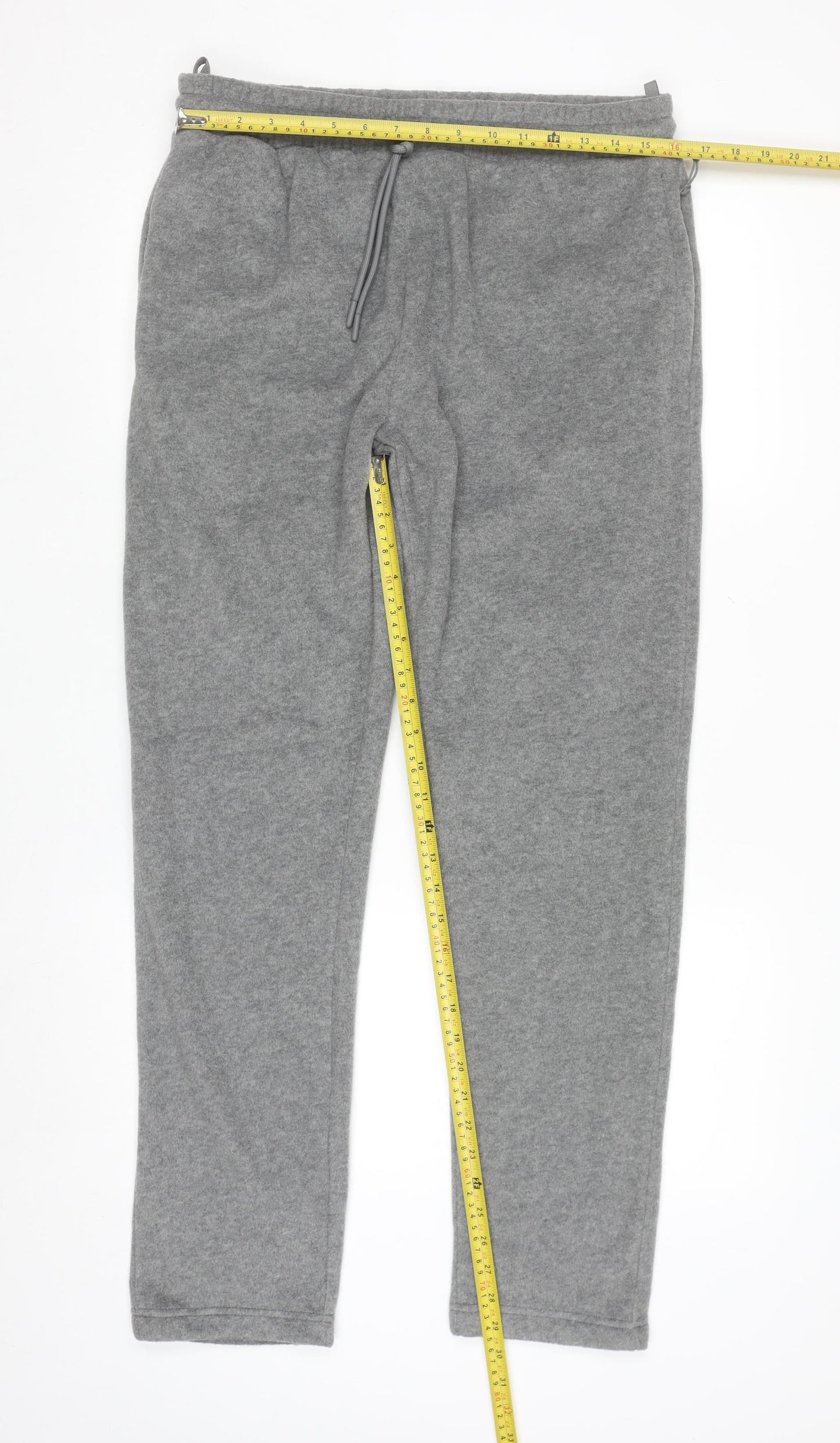 Marks and Spencer Men's Grey Fleece Sweatpants M Regular Fit