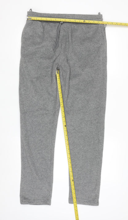 Marks and Spencer Men's Grey Fleece Sweatpants M Regular Fit