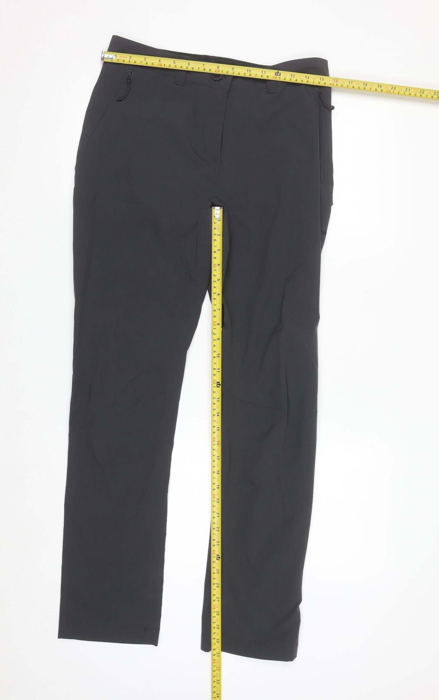 Karrimor Womens Black Nylon Stretch Outdoor Trousers UK 10