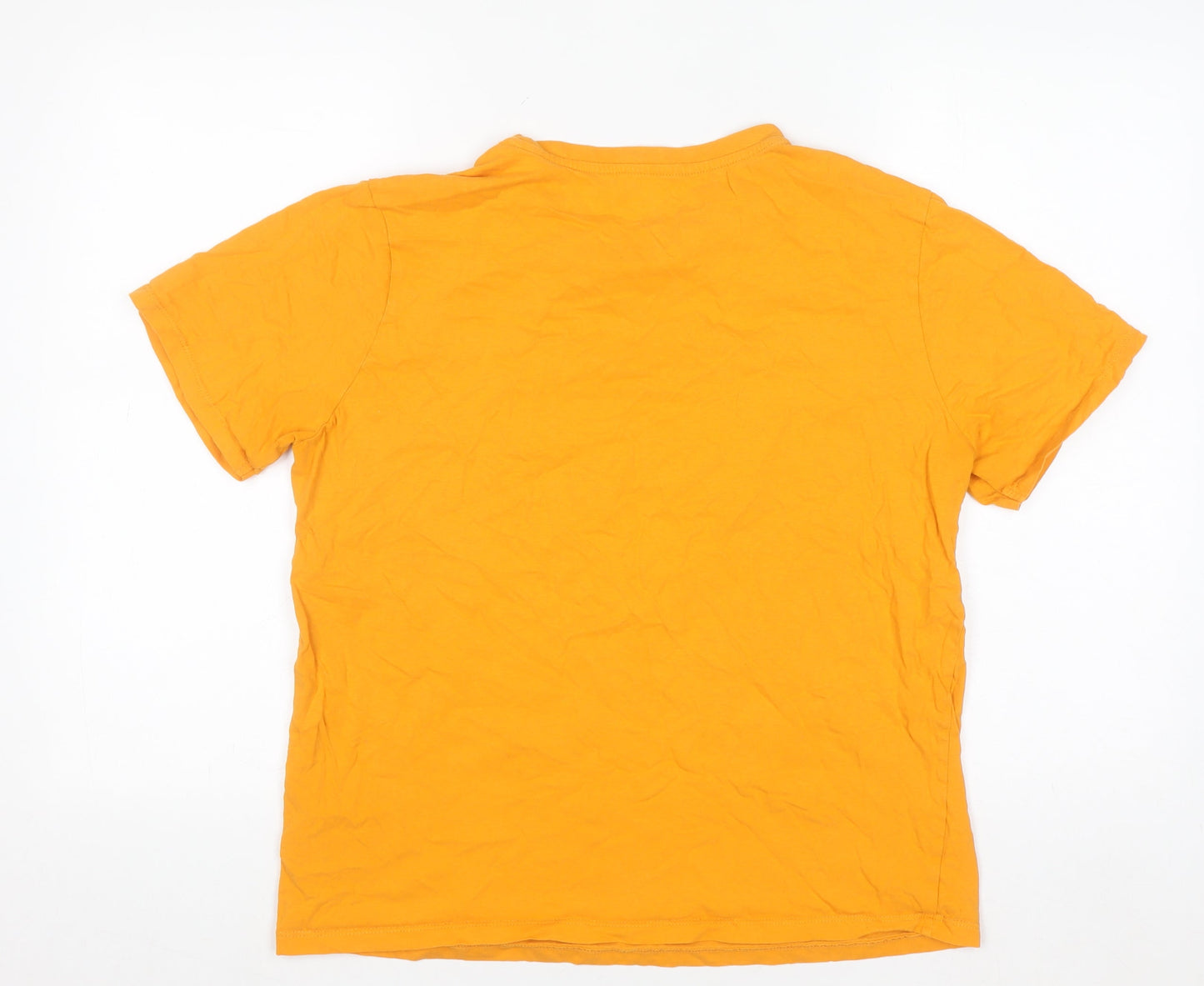 Dragon Ball Z Men's Orange Graphic Short Sleeve T-Shirt Size M