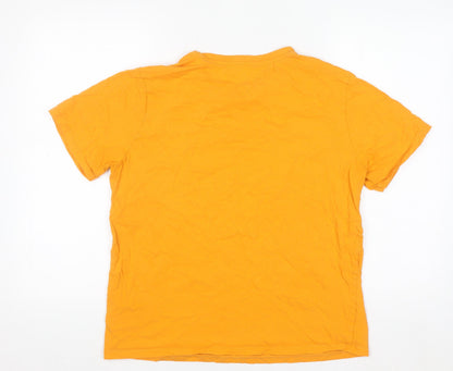 Dragon Ball Z Men's Orange Graphic Short Sleeve T-Shirt Size M