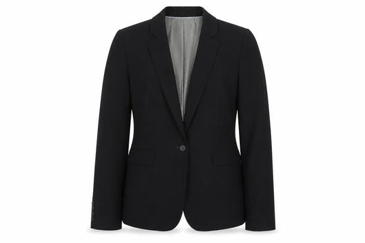 Banana Republic Women’s Black Wool Blazer Size 12 Slim Classic Fit