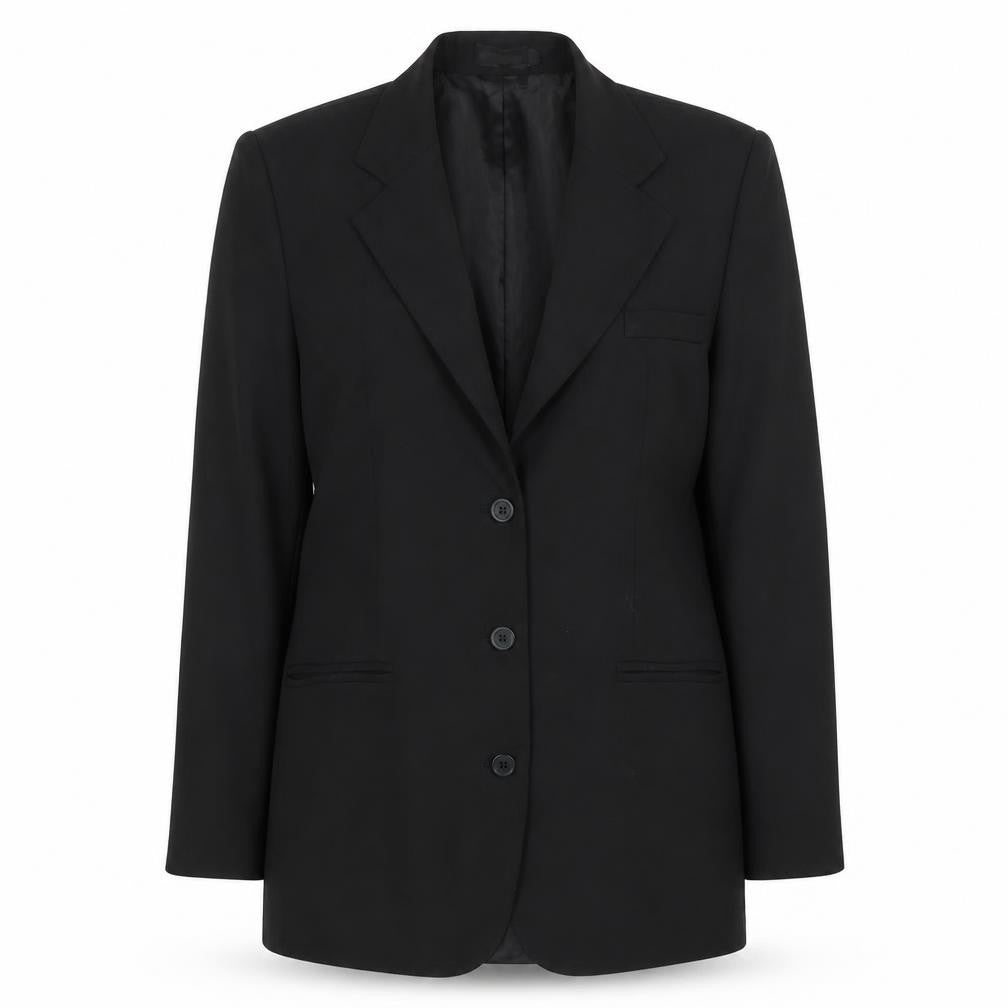 PrettyLittleThing Women's Black Slim Fit Blazer Jacket UK 4