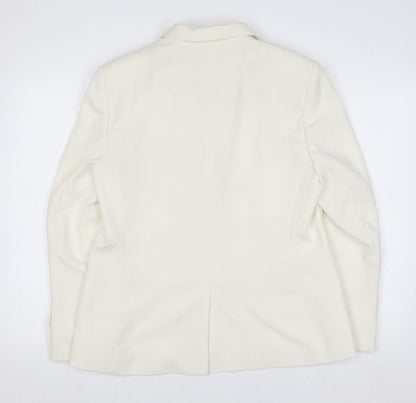 Autonomy Classic Women's Ivory Blazer Size 18 Single Breasted Jacket