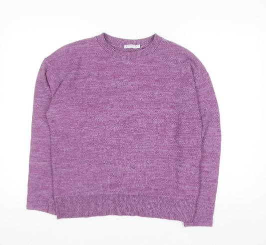 Stradivarius Women's Purple XS Knit Pullover Jumper