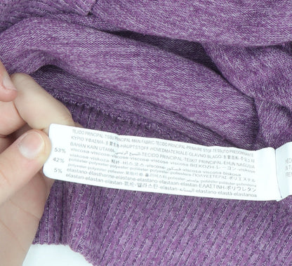 Stradivarius Women's Purple XS Knit Pullover Jumper