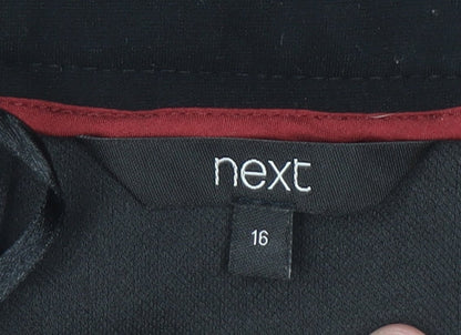 Next Women's Black Stretch Cargo Mini Skirt Size 16