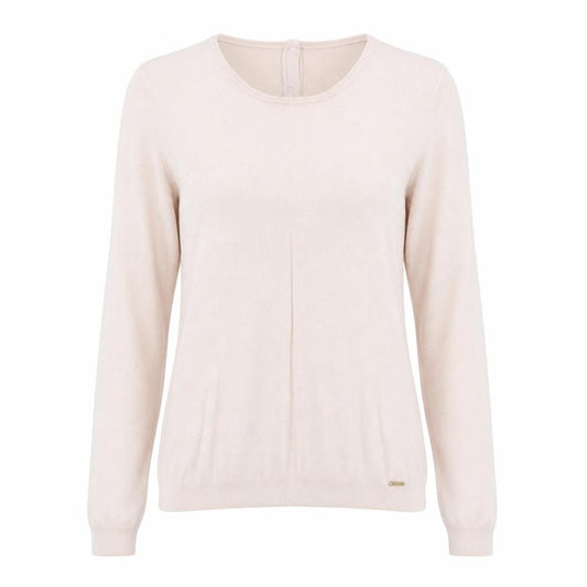 Mango Women Pink Round Neck Long Sleeve Pullover Jumper Size 10