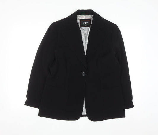 Marks and Spencer Womens Black Size 14 Classic Blazer Jacket