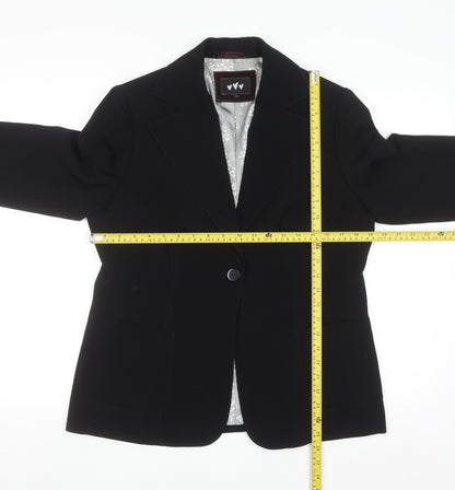 Marks and Spencer Womens Black Size 14 Classic Blazer Jacket