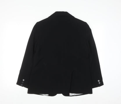 Marks and Spencer Womens Black Size 14 Classic Blazer Jacket
