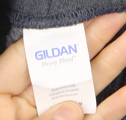 Gildan Men's Grey Pullover Hoodie VW Wolfsburg Mechanic Logo M
