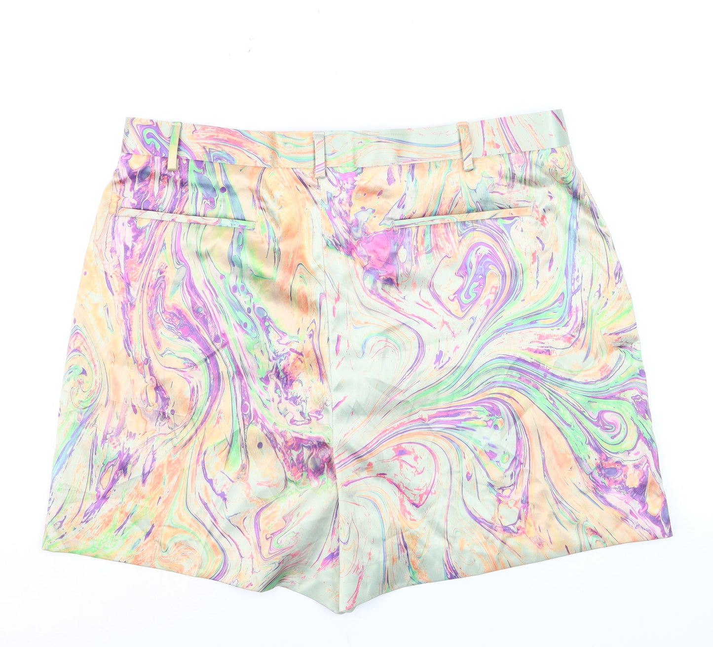 ASOS DESIGN Women’s Multicoloured High Waist Chino Shorts Size 20