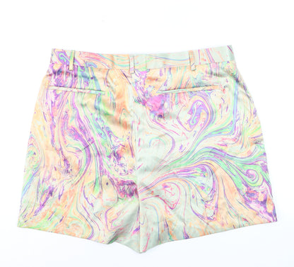 ASOS DESIGN Women’s Multicoloured High Waist Chino Shorts Size 20