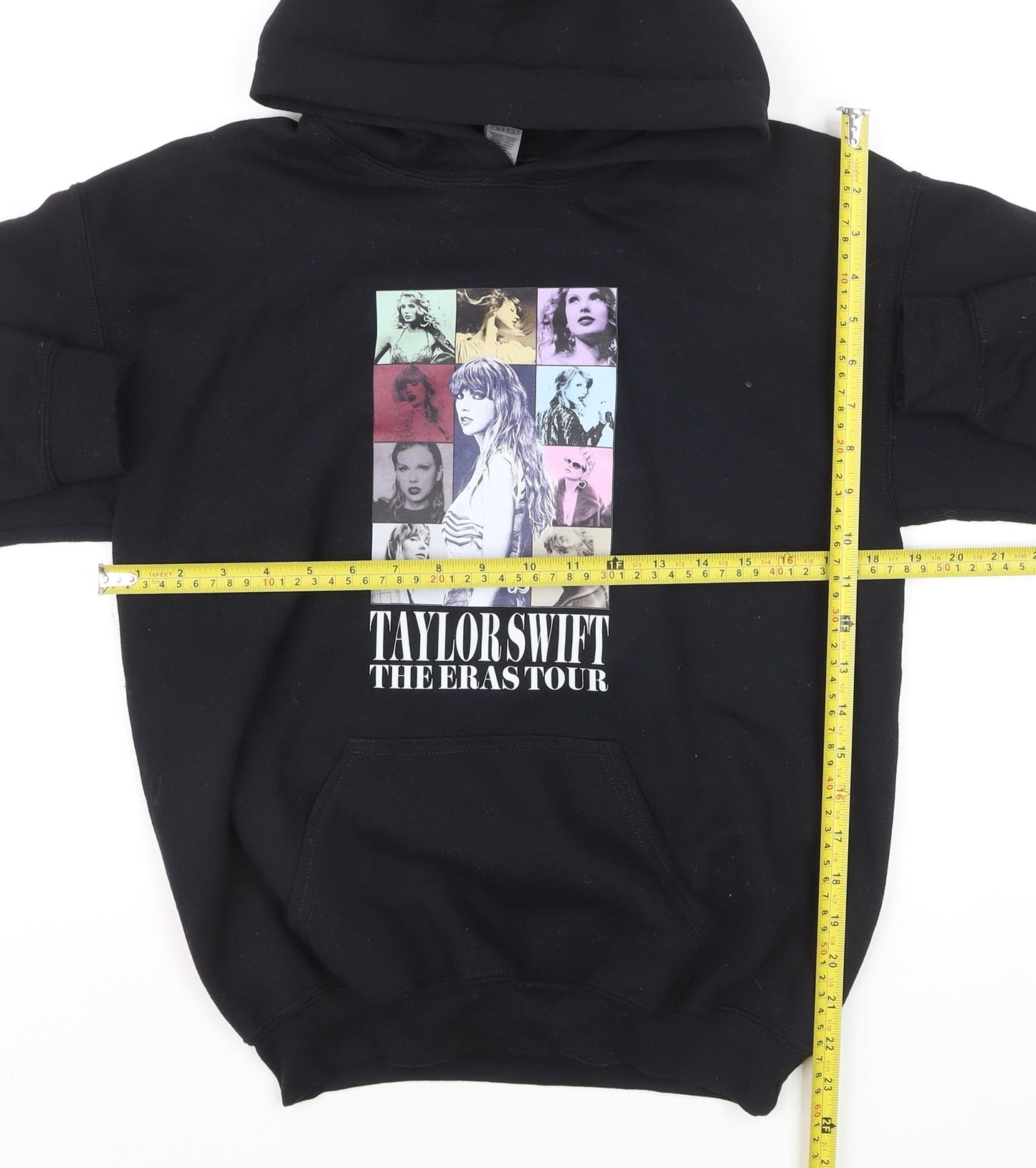 Gildan Women Black XL Pullover Hoodie Taylor Swift The Eras Tour Sweatshirt