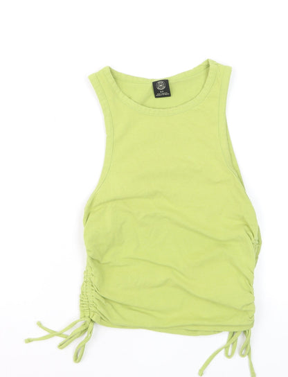 Jules & Leopold Women's Green Cropped Tank Top Size S