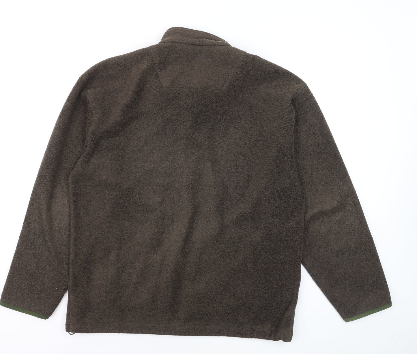 Marks and Spencer Men's Brown Fleece Jacket Medium Full Zip Outdoor