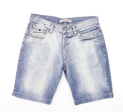 Carrera Jeans Women's Blue Denim Bermuda Shorts Size 20