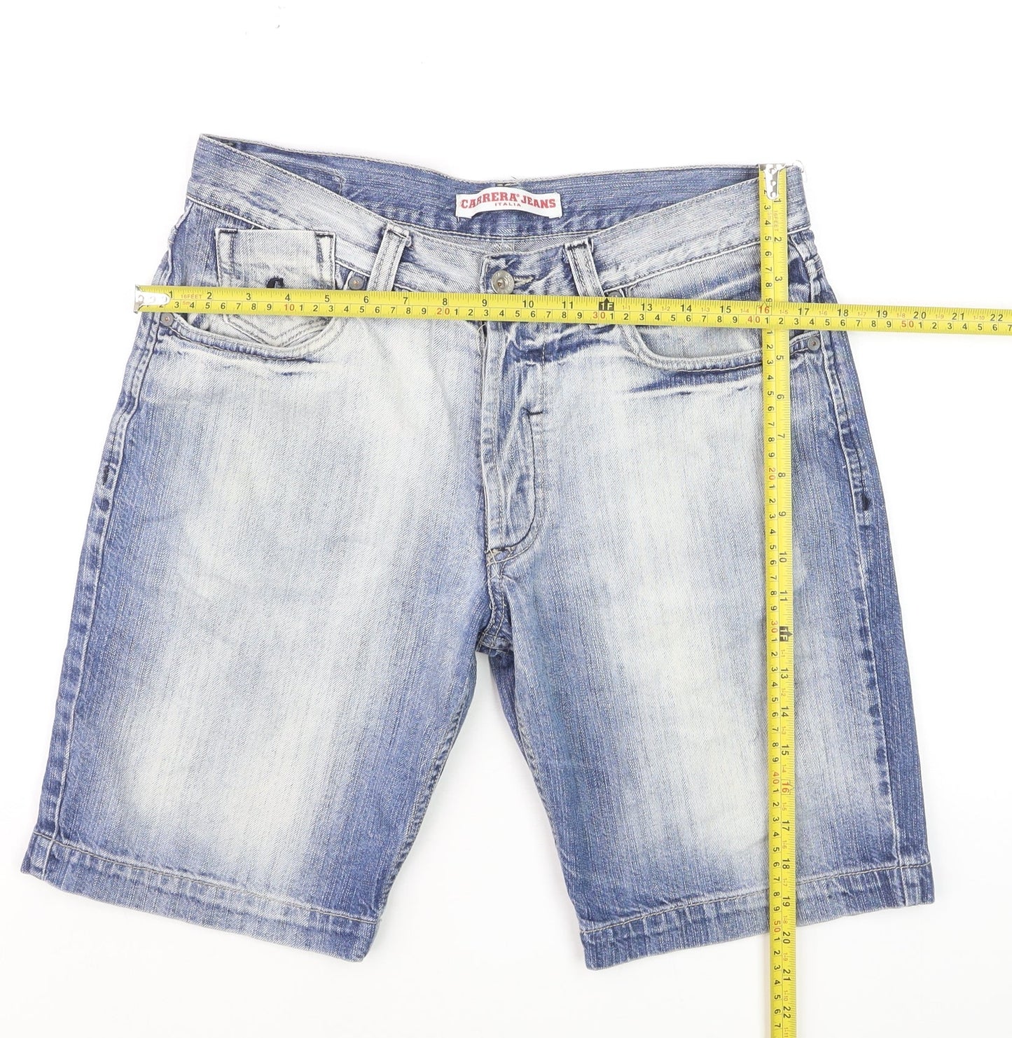 Carrera Jeans Women's Blue Denim Bermuda Shorts Size 20