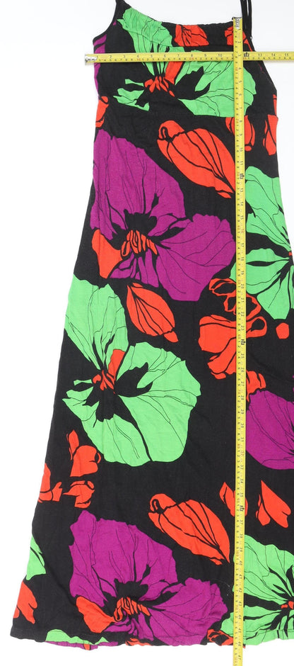 Monsoon Women’s Multicoloured Floral Slip Dress Size 8 Summer Boho