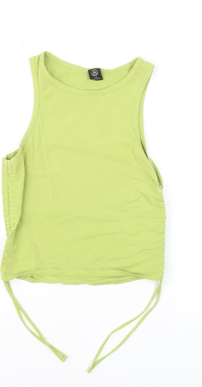 Urban Outfitters Women’s Green Cropped Tank Top Size M