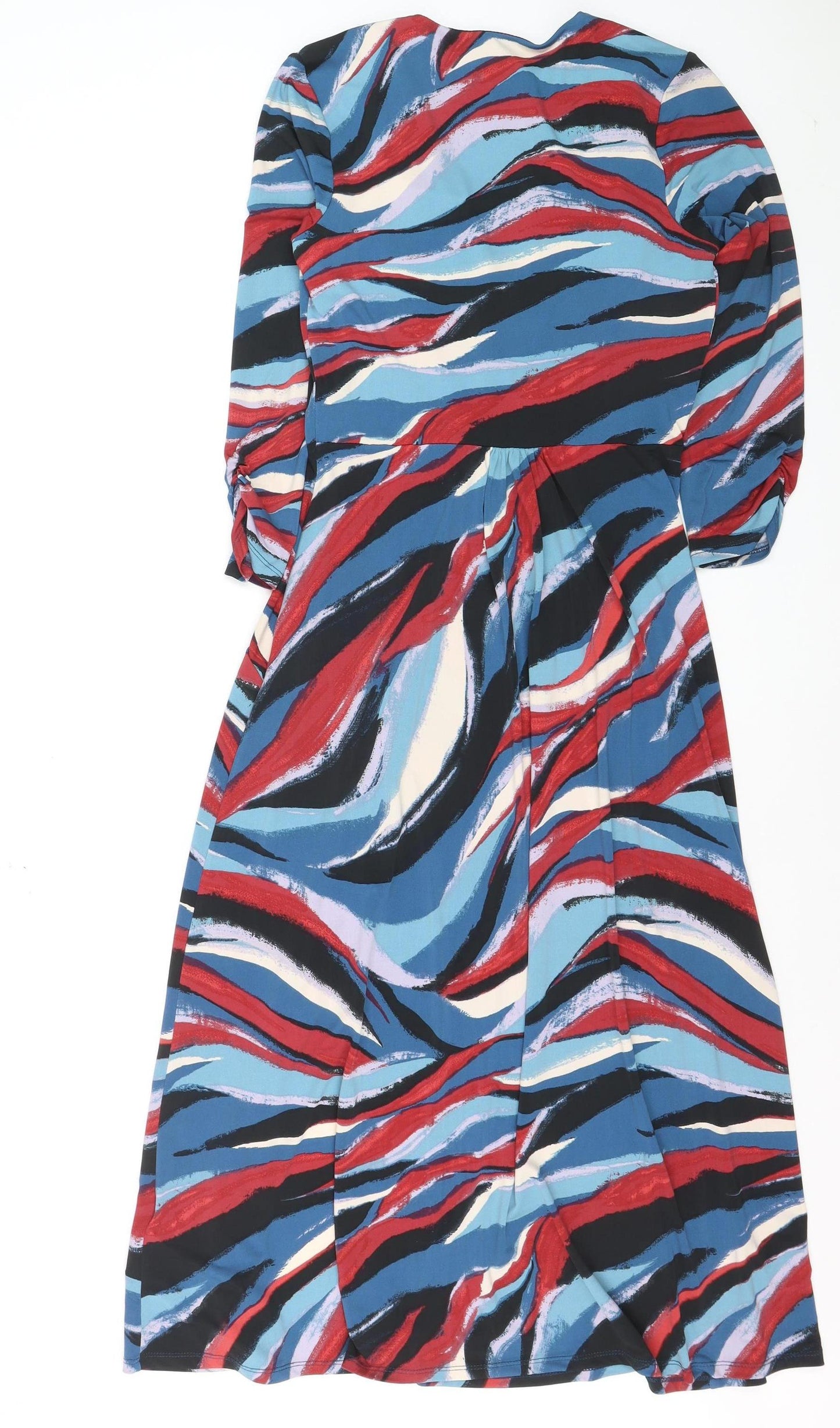 Monsoon Women’s Multicoloured Size 10 Midi Wrap Dress