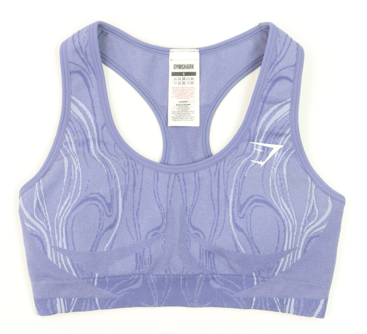 Gymshark Women Purple Small Racerback Seamless Sports Bra Top