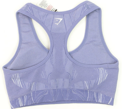 Gymshark Women Purple Small Racerback Seamless Sports Bra Top
