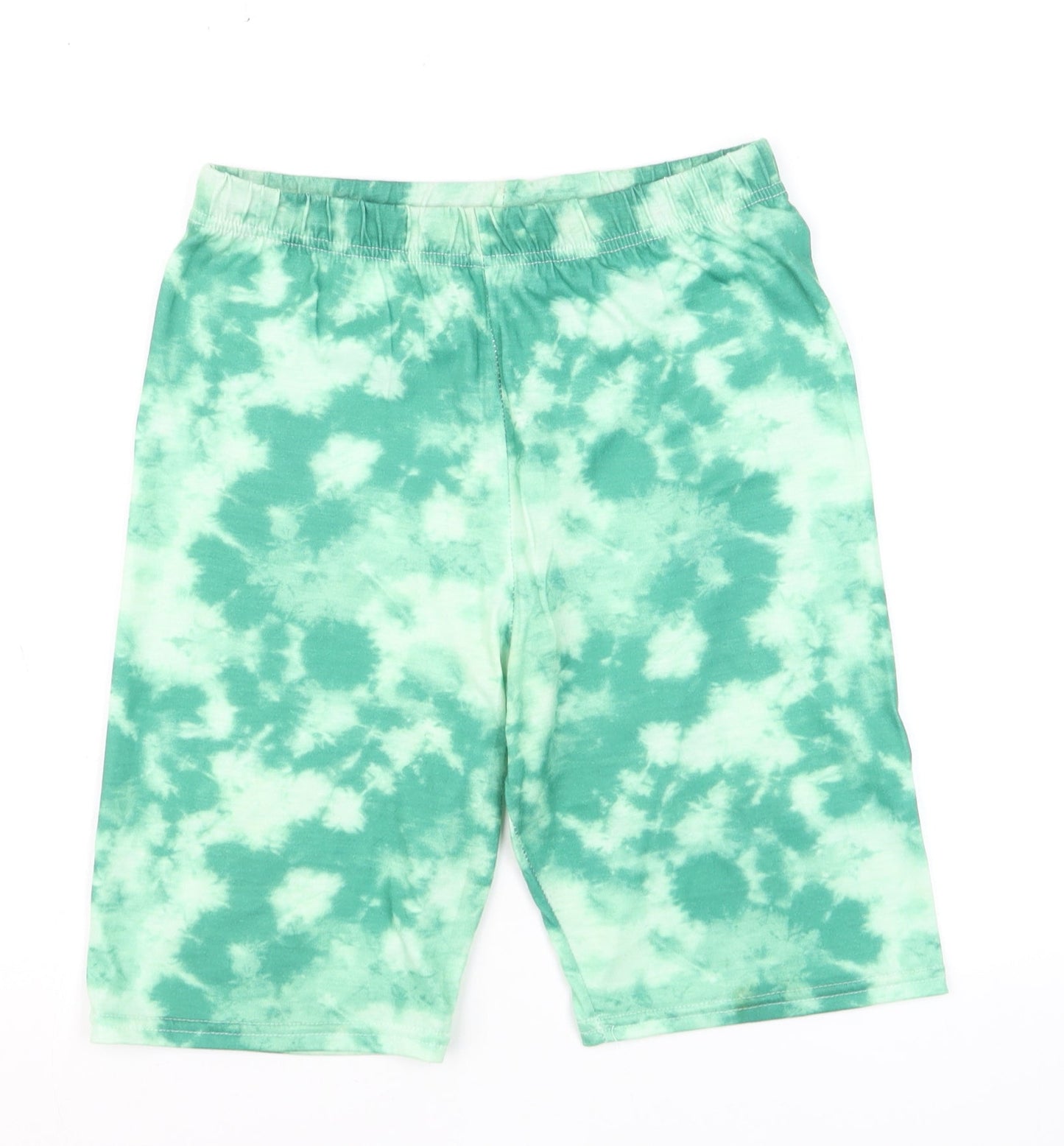 PrettyLittleThing Women’s Green Tie Dye Biker Shorts Size 12