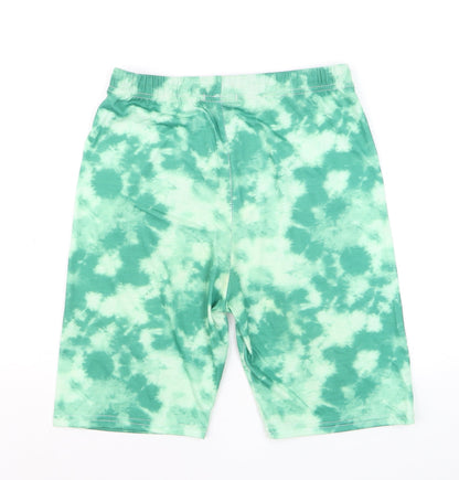 PrettyLittleThing Women’s Green Tie Dye Biker Shorts Size 12
