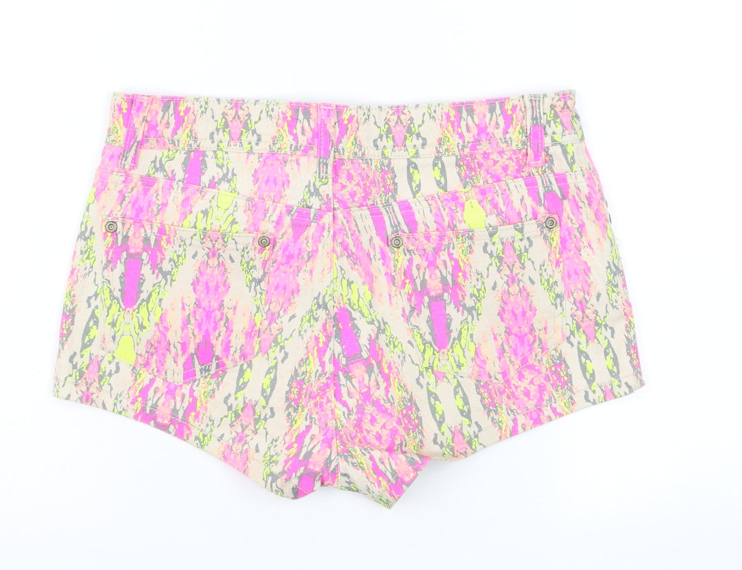 Parisian Collection Womens Multicoloured Size 10 Hot Pants Denim Shorts