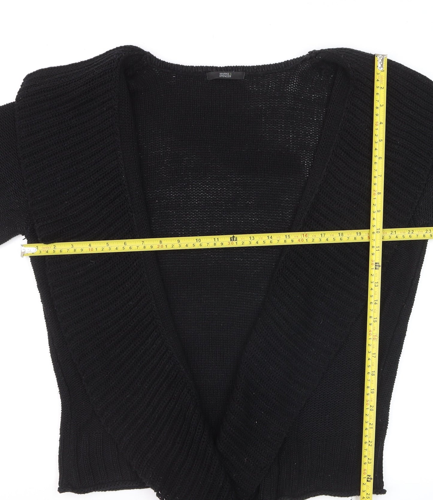 Marks and Spencer Women’s Black Short Sleeve Knit Cardigan M