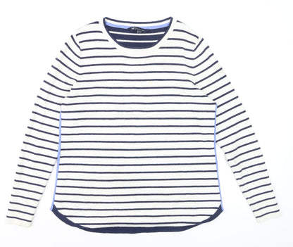 Crew Clothing Women’s Multicoloured Striped Jumper Size 14