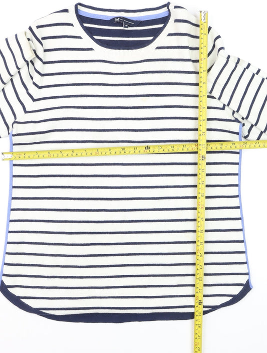 Crew Clothing Women’s Multicoloured Striped Jumper Size 14