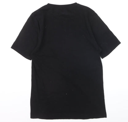 Jaded London Women's Black Palm Print Cotton T-Shirt - M