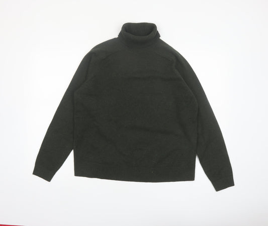 Marks and Spencer Women Green Roll Neck Knit Jumper Size M