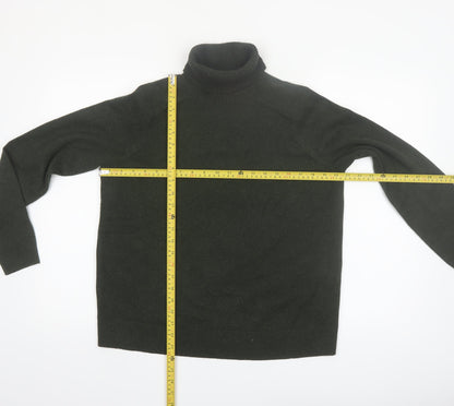 Marks and Spencer Women Green Roll Neck Knit Jumper Size M