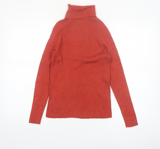Marks and Spencer Women’s Brown Roll Neck Knit Jumper Size 12