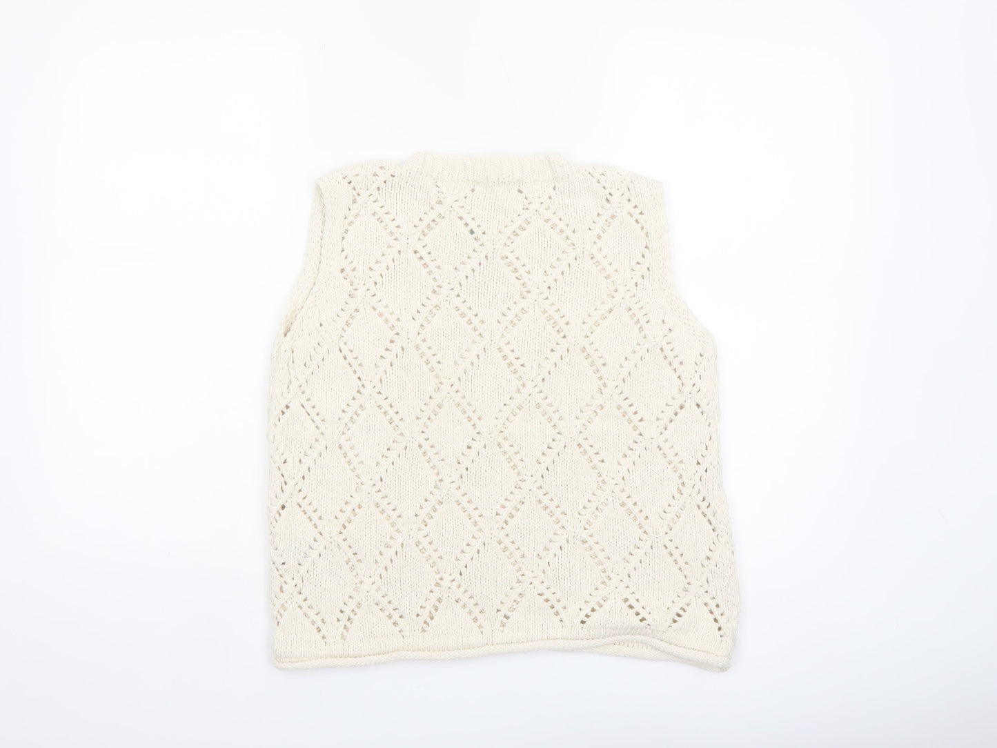 Marks and Spencer Women’s Ivory Knit Sleeveless Tank M