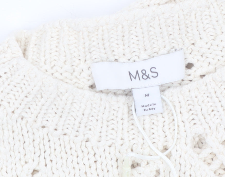 Marks and Spencer Women’s Ivory Knit Sleeveless Tank M