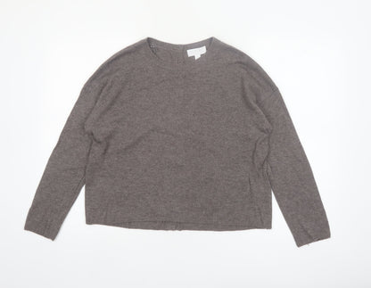 The White Company Women’s Brown Wool Cashmere Button Back Cardigan UK 10