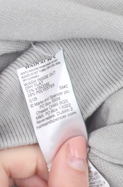 Marks and Spencer Autograph Men’s Grey Hooded Pullover Jumper L