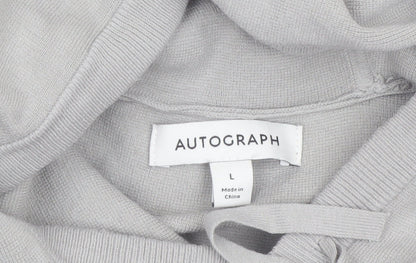 Marks and Spencer Autograph Men’s Grey Hooded Pullover Jumper L